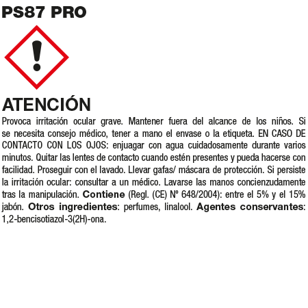 Garrafa de netejador desgreixador professional, 1 L Fila PS87 PRO