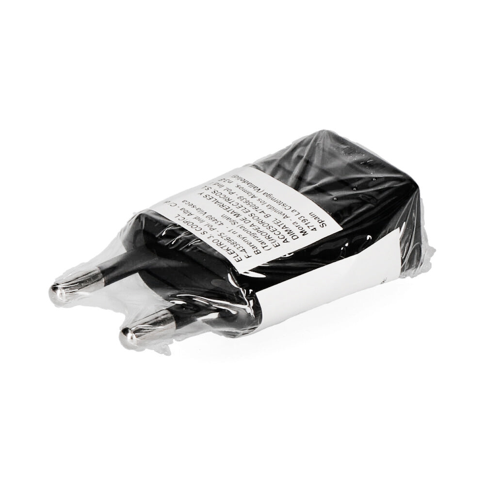 Clavilla de 10 A i 250 V, 4 mm, negra EDM R40002