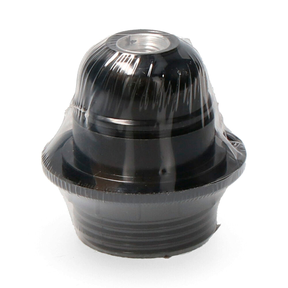 Portalàmpades semiroscat E-27 homologat + volandera negra EDM