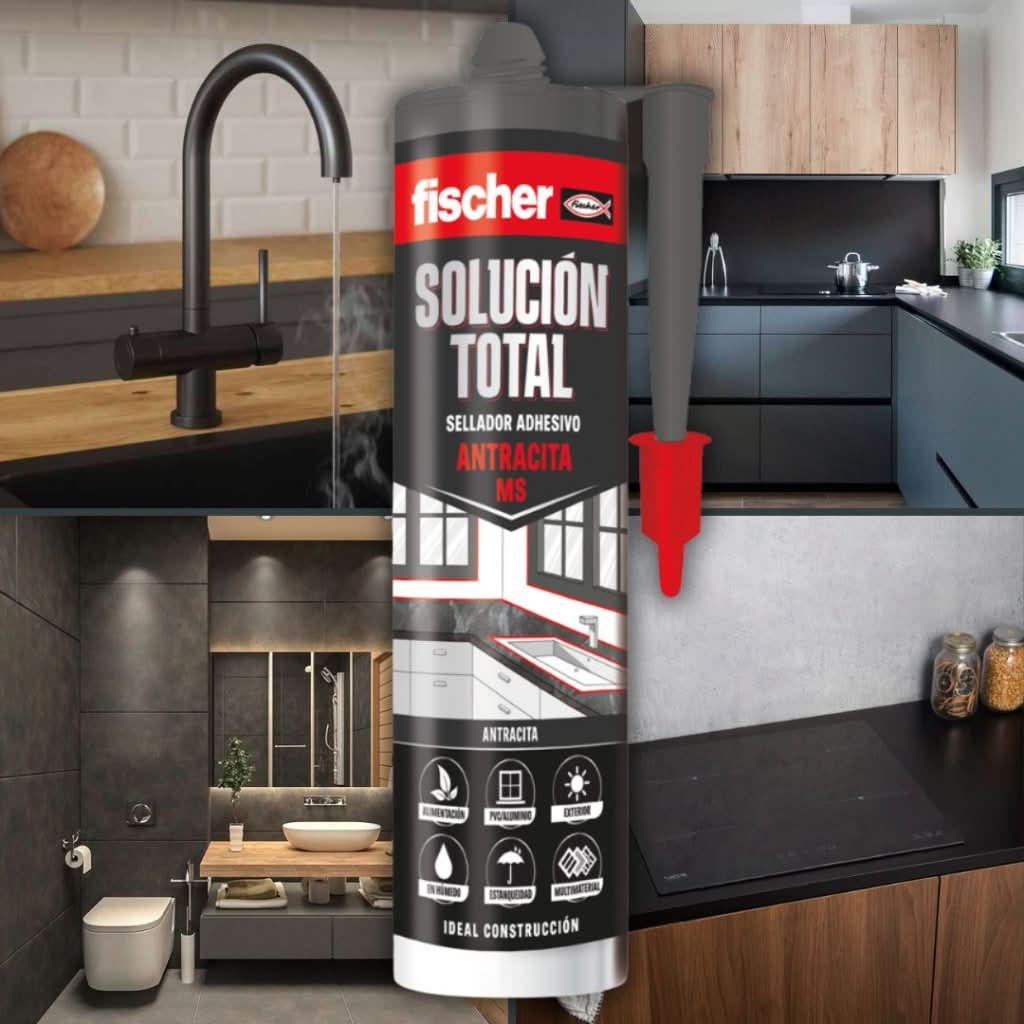 Cartutx de segellant adhesiu MS Solució Total 290 ml Fischer