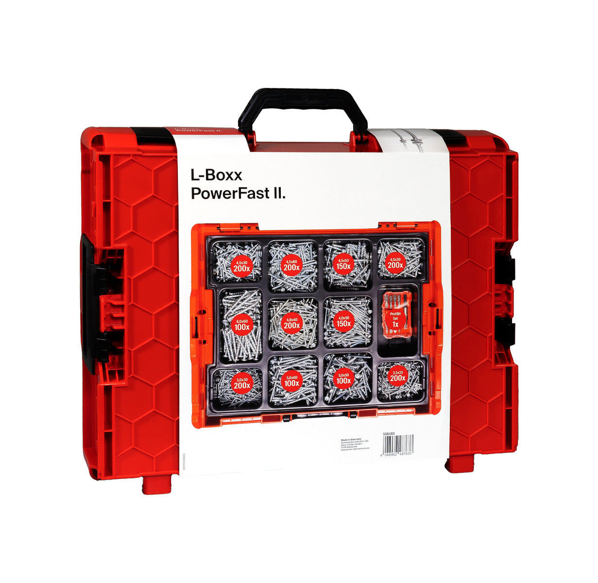 Kit PowerFast II L-BOXX 102 PH 1.800 cargols + Set ProfiBit de 10 unitats Fischer