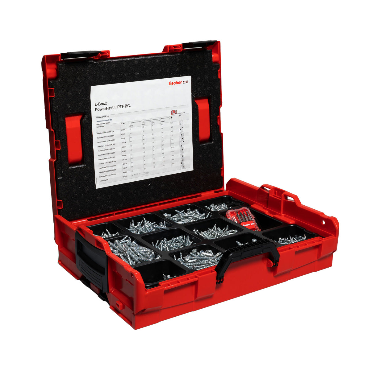 Kit PowerFast II L-BOXX 102 PH 1.800 cargols + Set ProfiBit de 10 unitats Fischer