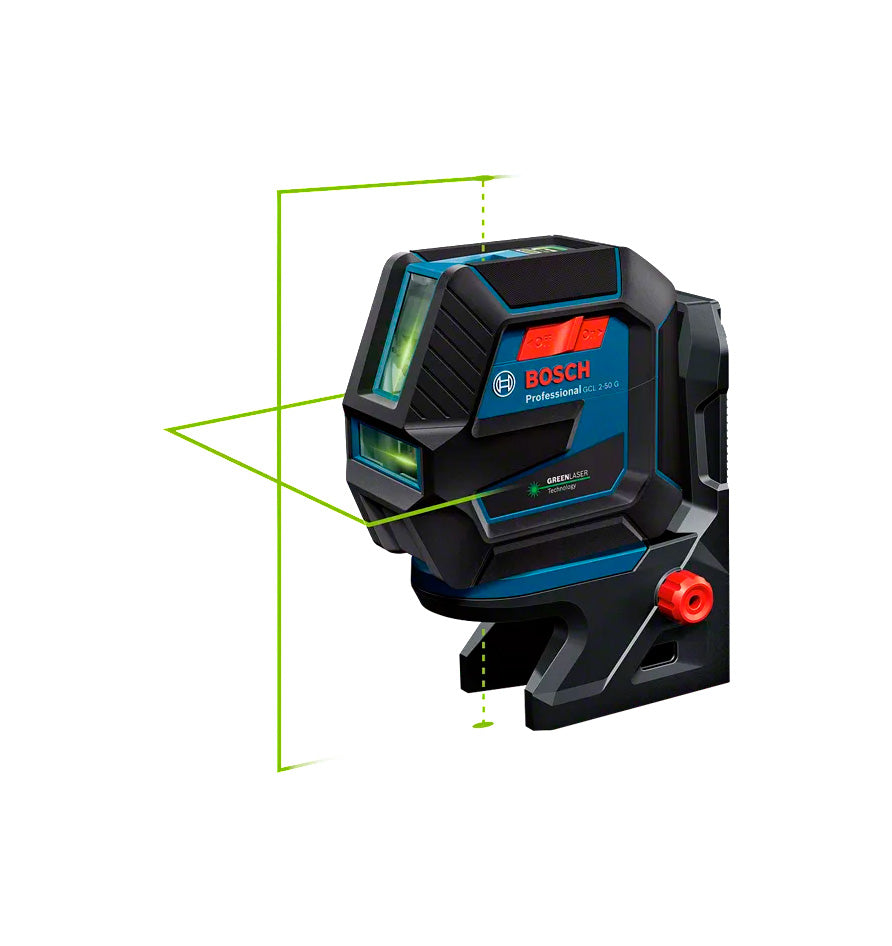 Nivell làser de dues línies verdes 10 m Bosch GCL 2-50 G