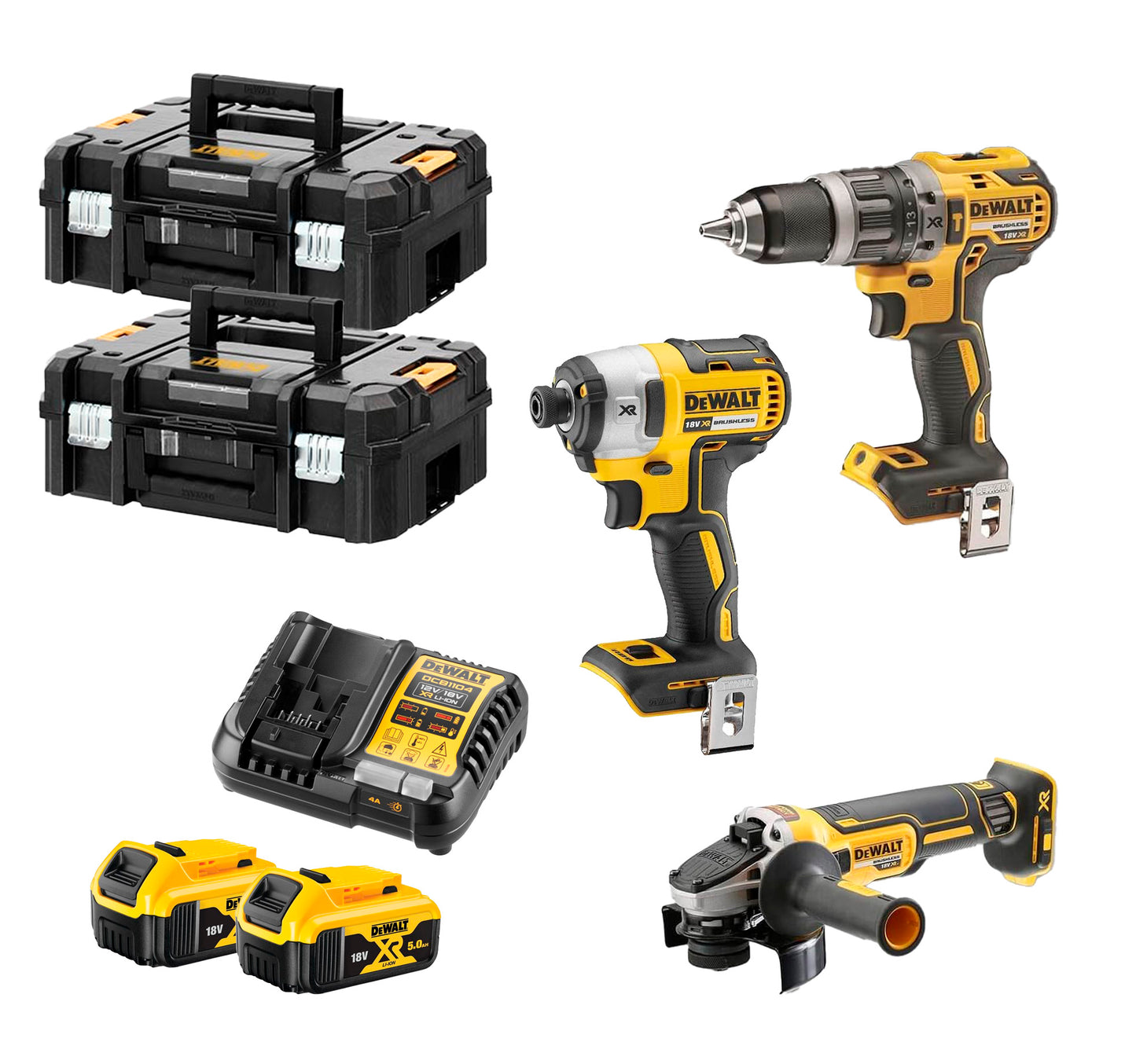 Kit de 3 eines 18V XR Dewalt DCK384P2T