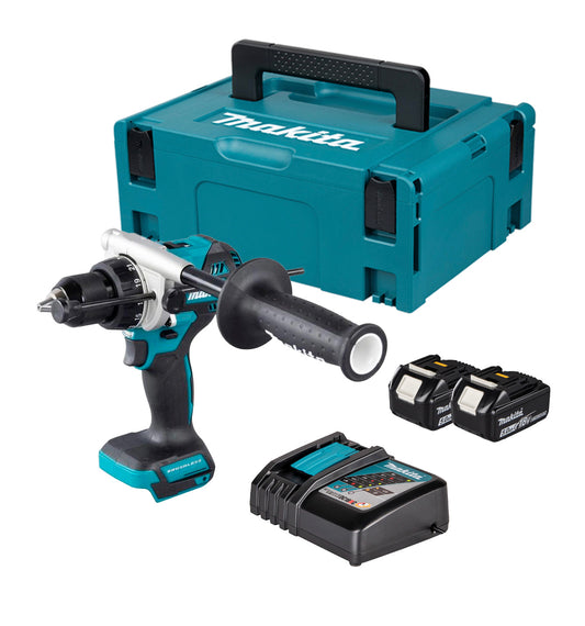 Trepant combinat 18V LXT amb 2 bateries de 5Ah + carregador + maletí Makita DHP493RTJ