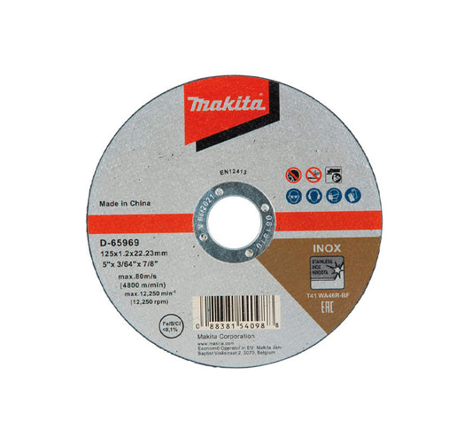 Caixa de 10 discs de tall per a inox de 115mm Makita D-65953-10