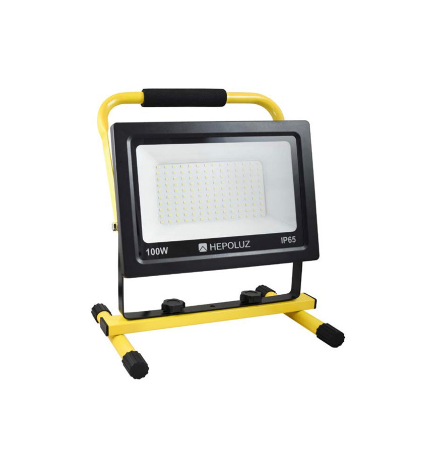 Focus projector LED amb suport, 100 W 6000 K Hepoluz