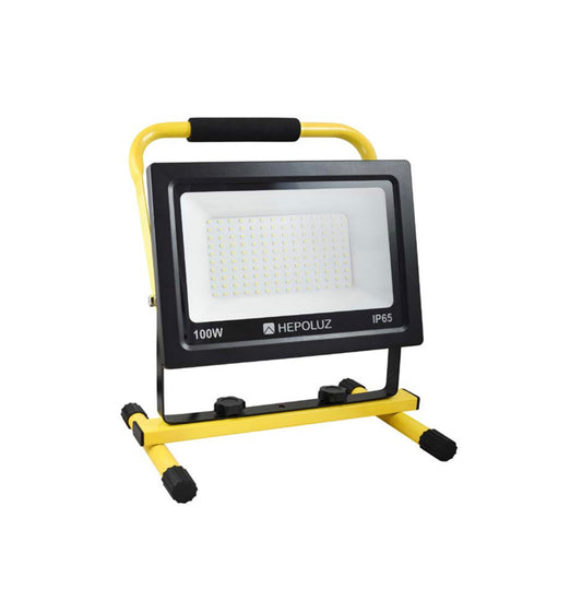 Focus projector LED amb suport, 100 W 6000 K Hepoluz