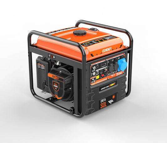 Generador inversor 7500 W 230 V 459 cc de 4 temps CRETA SOL Genergy