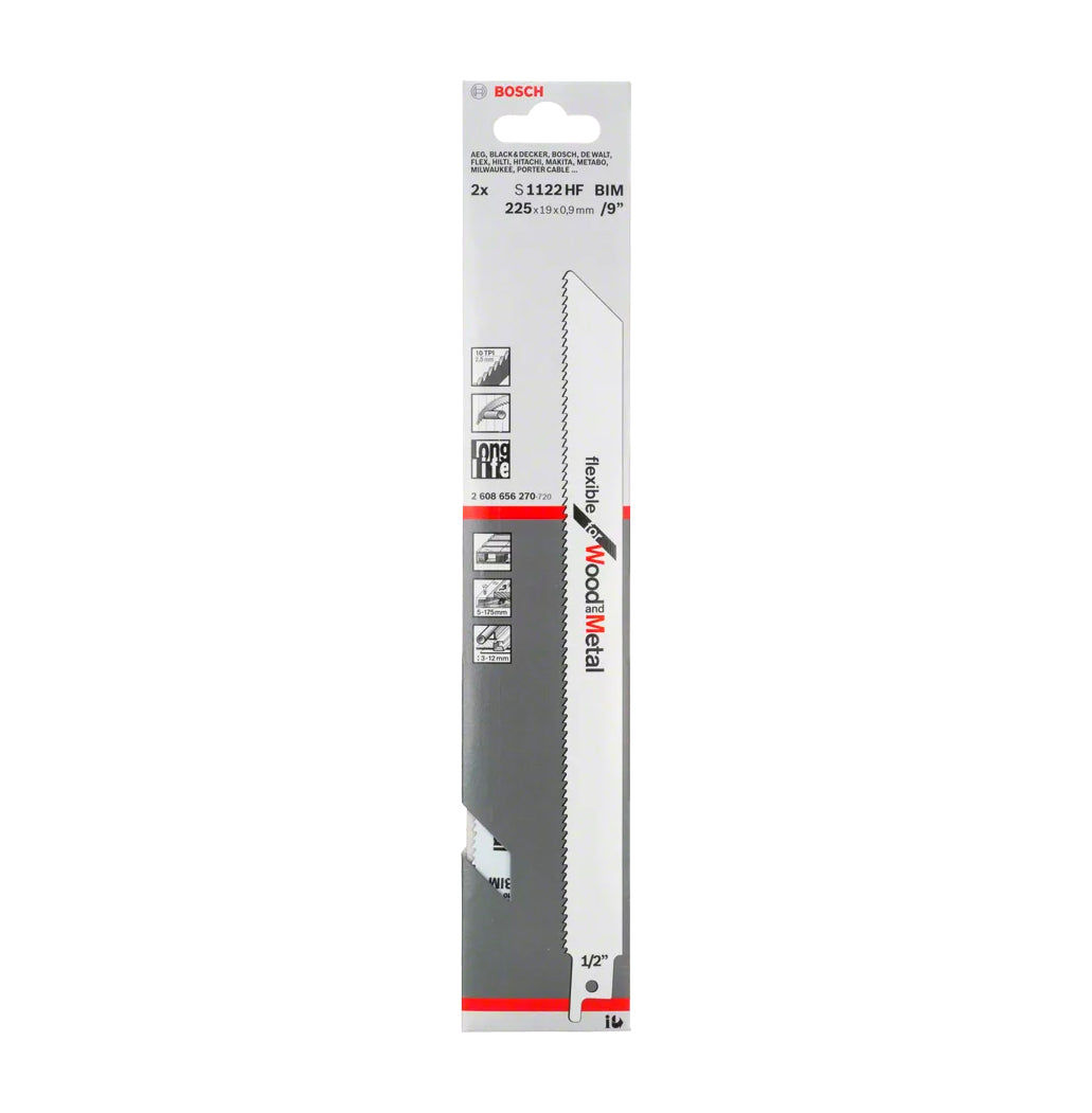 Fulla de serra de sabre 225mm S 1122 HF 2uds Bosch