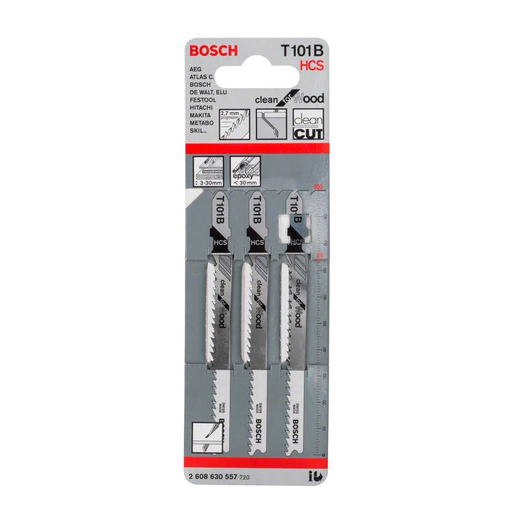Fulla de serra de calar de 100mm T 101 B 3uds Bosch