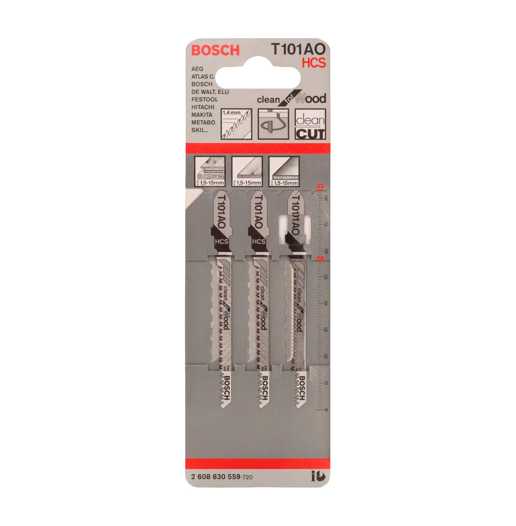 Fulla de serra de calar de 83mm T 101 AO 3uds Bosch