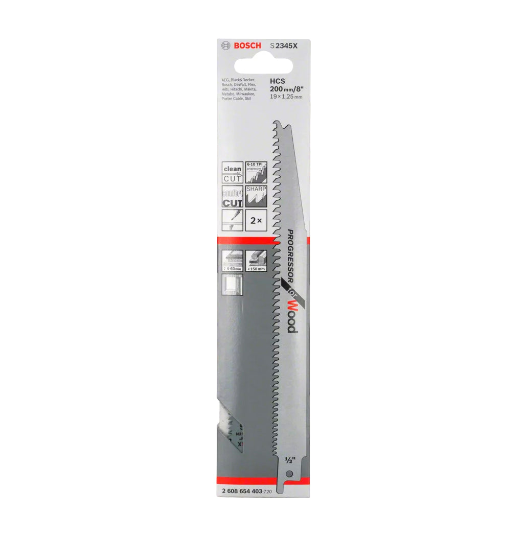 Fulla de serra de sabre 200mm S 2345 X 2uds Bosch