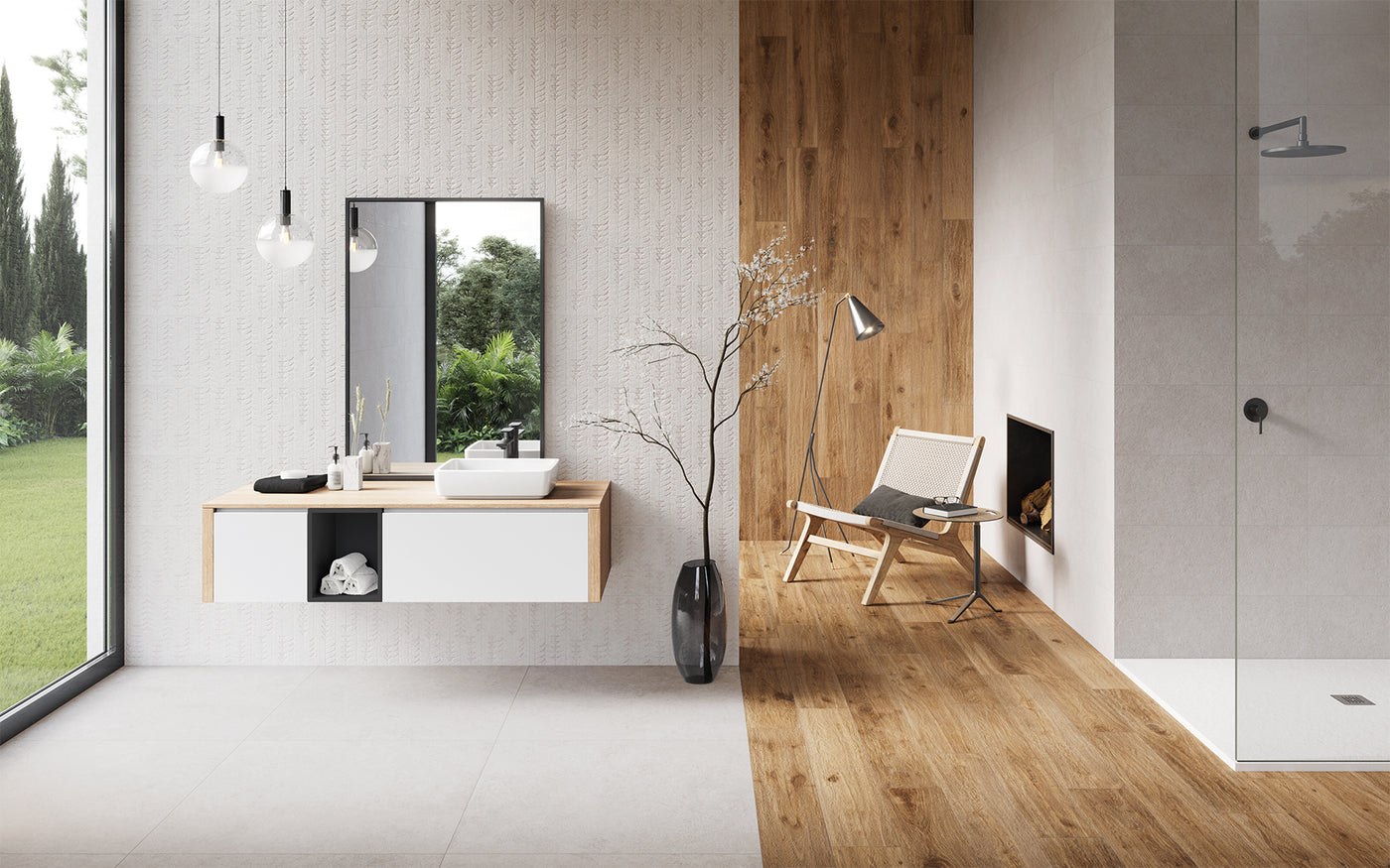 Caixa d'1,35m2 Verse Art Cream 30x90 Keraben