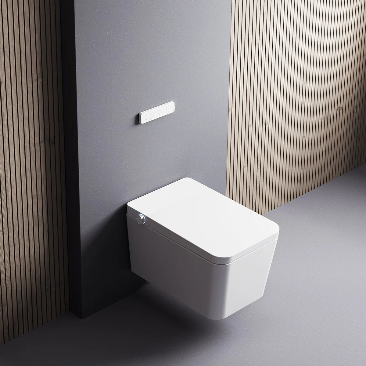 Inodor japonès amb Smart Cleaning Mizubath Isla suspès blanc