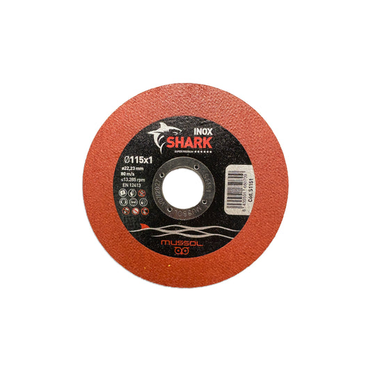 Disc de tall per a acer INOX SHARK 115 mm Mussol