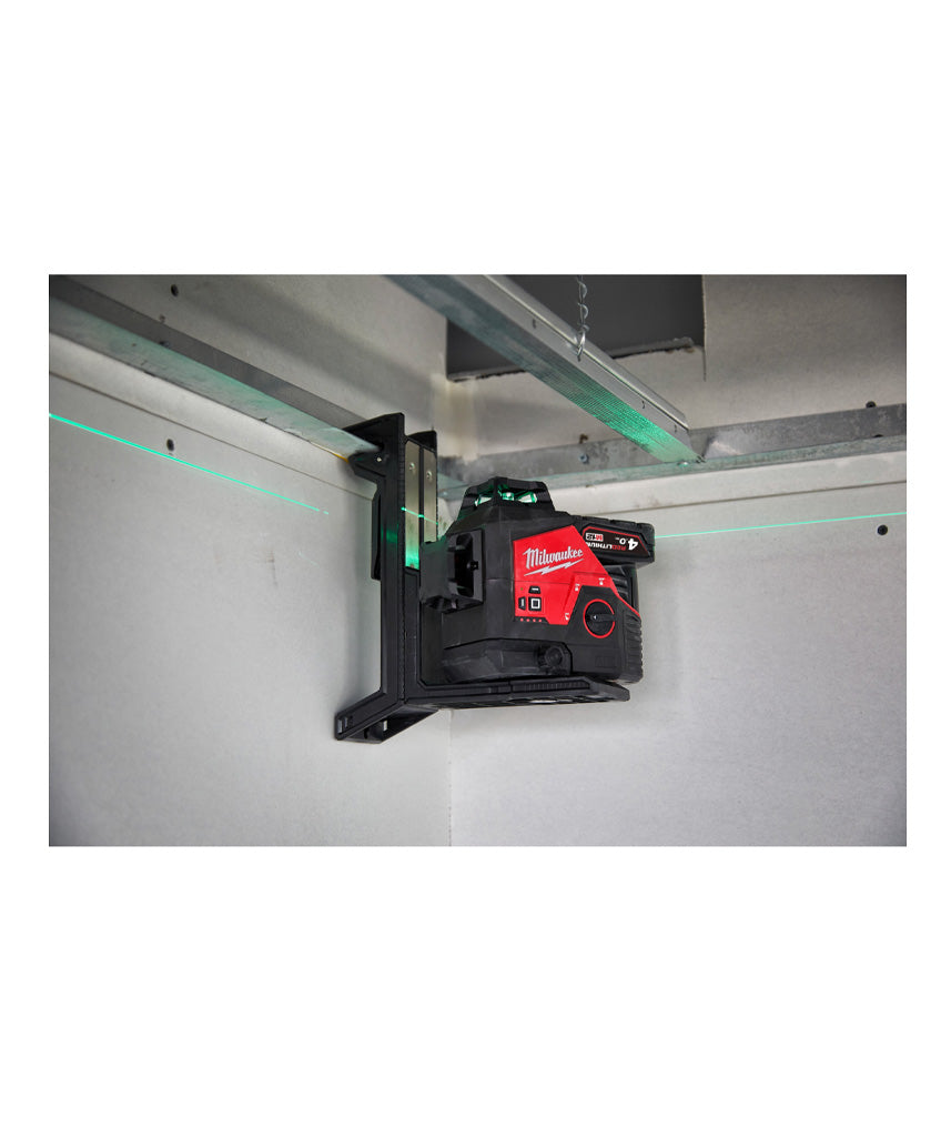 Nivell làser de 3 línies verd M12 amb bateria + carregador + maletí Milwaukee M123PL-401C