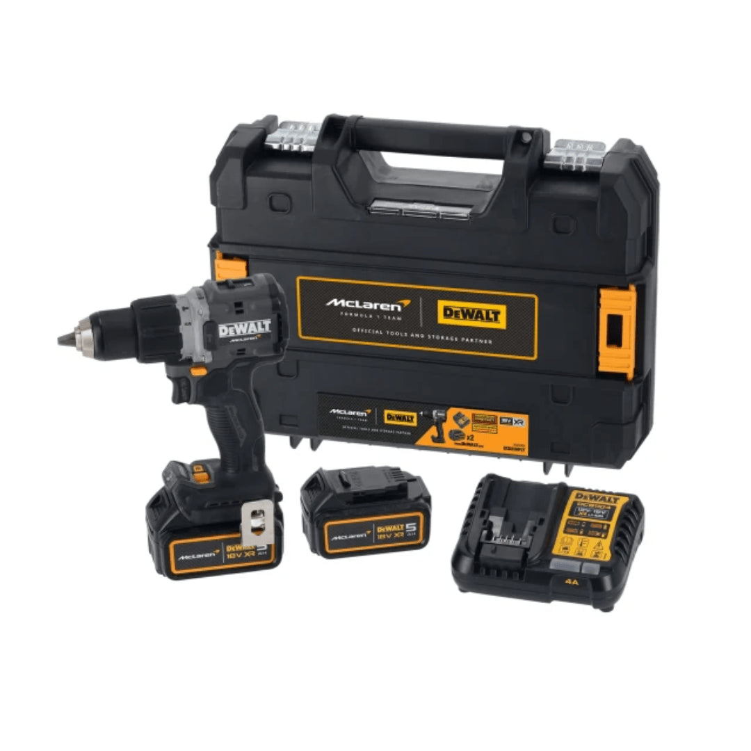 Trepant percutor McLaren 18V 90Nm 13mm amb 2 bateries de 4Ah + maletí Dewalt DCD85MM2T