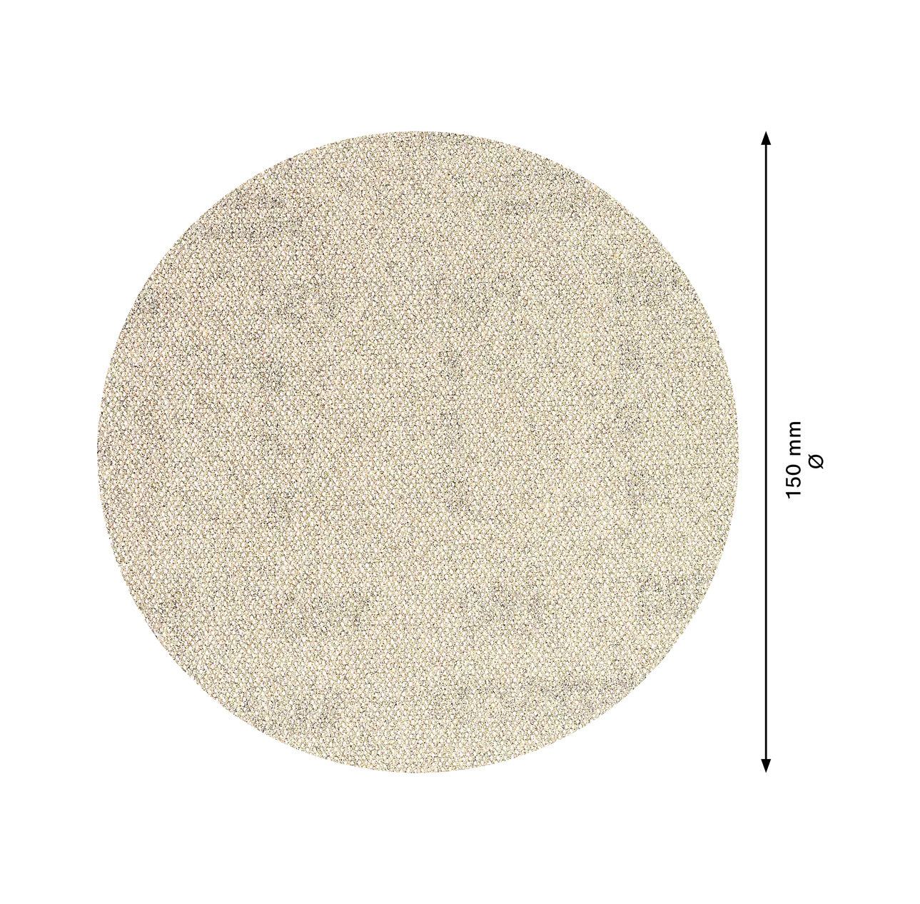 Malla de paper de vidre EXPERT M480 de 150mm 80g per a polidores orbitals 5uds Bosch
