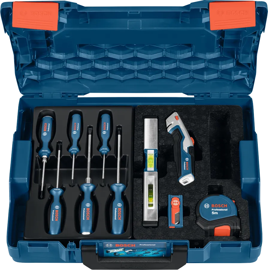 Set de tornavisos i eines manuals de 19 peces amb maletí PRO Bosch