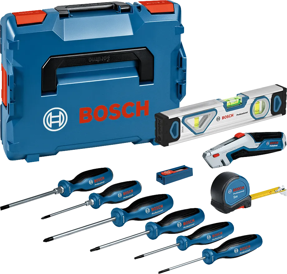 Set de tornavisos i eines manuals de 19 peces amb maletí PRO Bosch