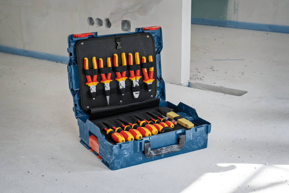 Set d’electricista de 37 peces VDE en maletí L-BOXX Bosch