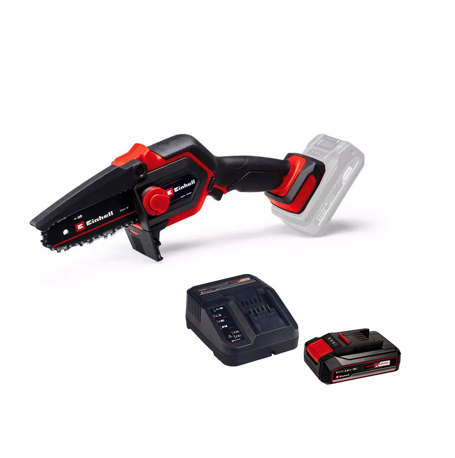 Motoserra de poda amb bateria GE-PS 18/15 Li BL-Solo amb bateria i carregador Einhell