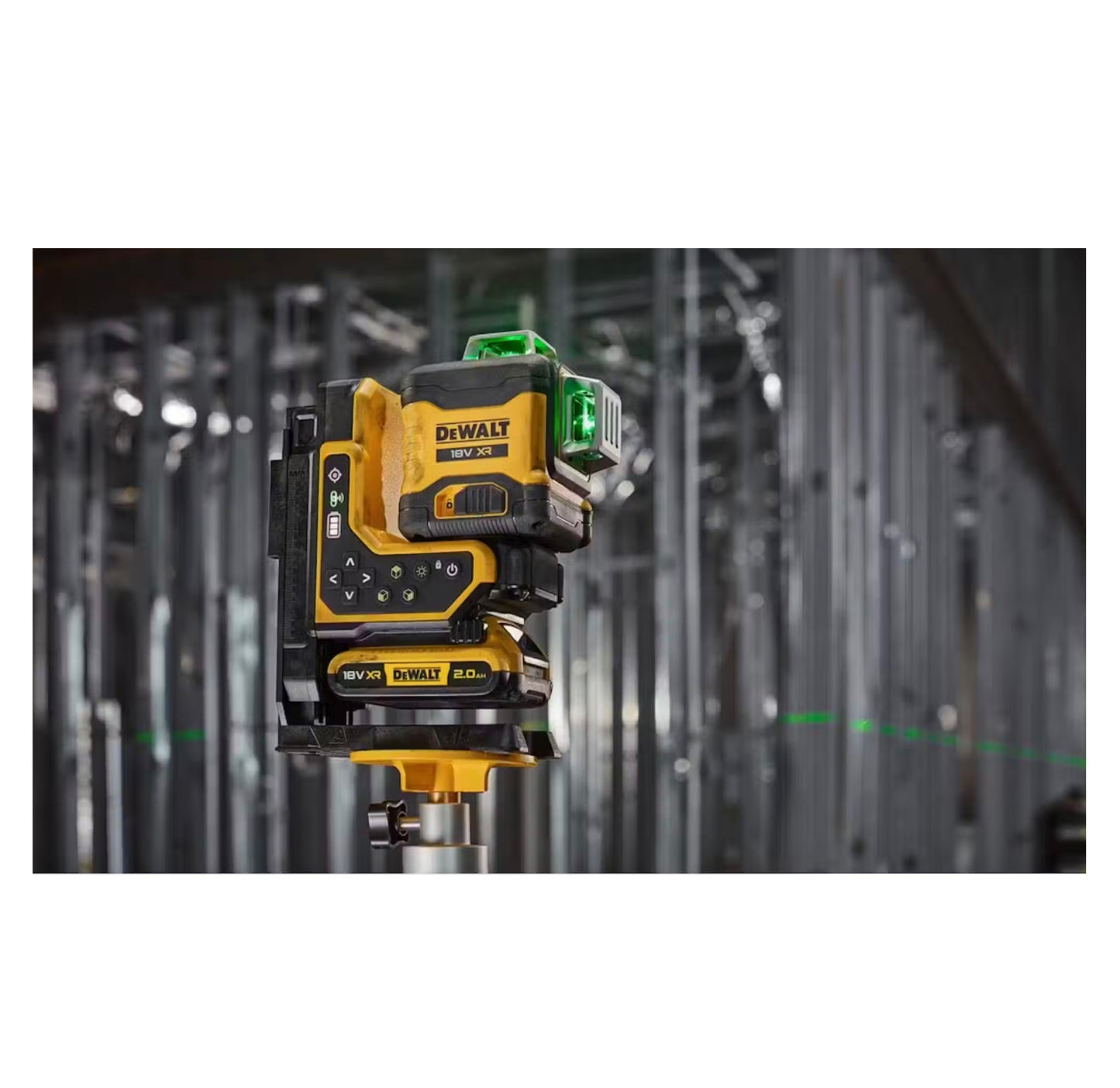 Nivell làser autonivellant verd amb comandament a distància, 3 línies de 360º XR 18V Dewalt DCLE34035B