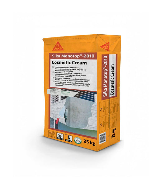 Morter de reparació cosmètic de 25 kg Sika MonoTop-2010 Cosmetic Cream