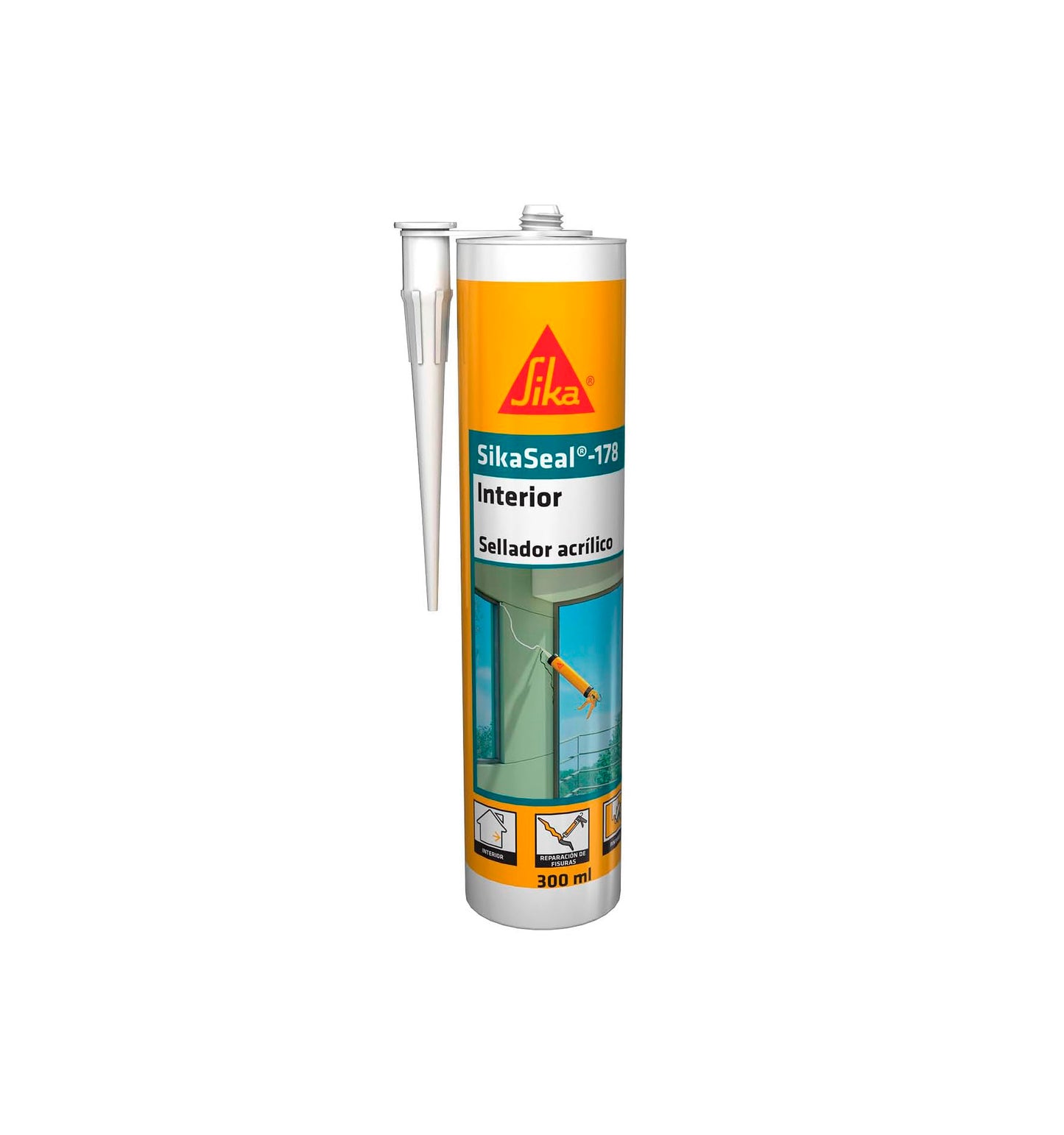 Cartutx segellador acrílic blanc SikaSeal-178 Interiors 300ml Sika