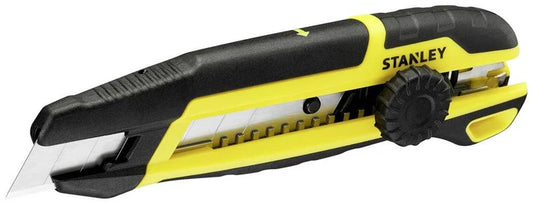 Cúter de 18mm de segmentació lateral amb bloqueig manual i roda Stanley