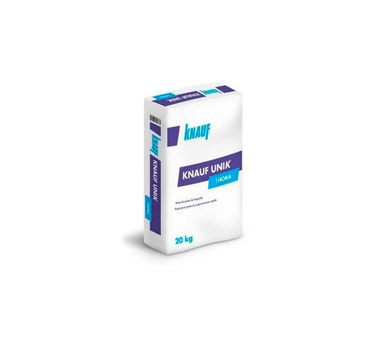 Sac de pasta de juntes de fraguat ràpid 20kg Knauf Unik 1h