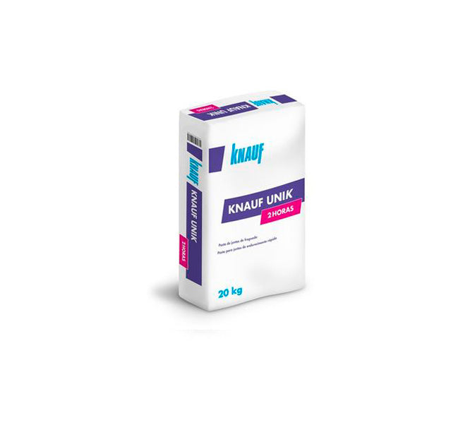 Sac de pasta de juntes de fraguat ràpid 20kg Knauf Unik 2h