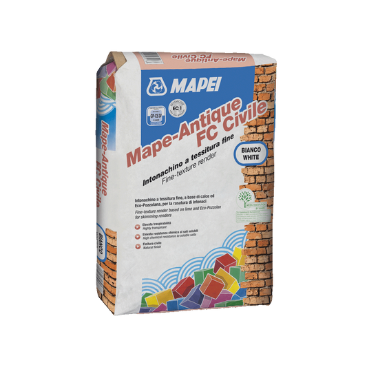 Saco Mortero de Enlucido Mape-Antique FC Civile 25 kg Mapei